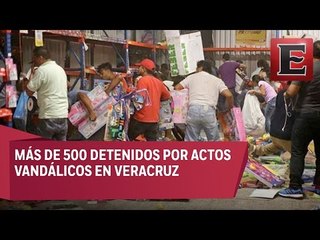 Más de 500 detenidos por saqueos en Veracruz