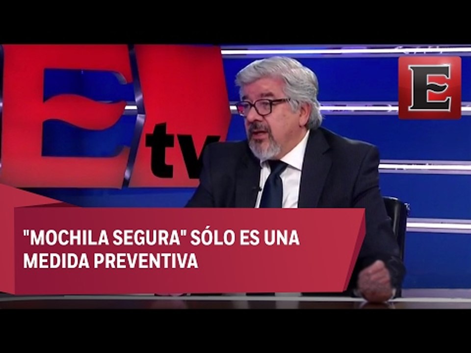 Aplicación del programa "Mochila Segura"