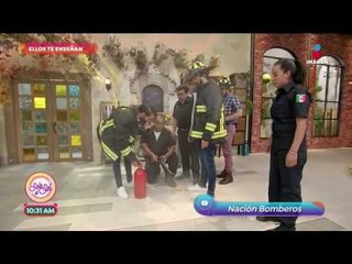Ellos te enseñan: ¡cómo extinguir un incendio! | Sale el Sol