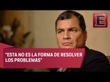 Rafael Correa critica políticas migratorias de Trump