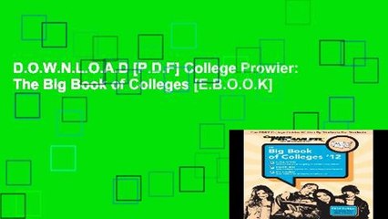 D.O.W.N.L.O.A.D [P.D.F] College Prowler: The Big Book of Colleges [E.B.O.O.K]