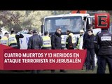 Cuatro muertos en ataque terrorista con un camón en Jerusalén