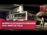 Accidente de autobús deja 16 muertos en Italia