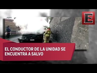 Se incendia camioneta sobre Periferico Sur