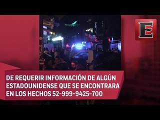 Personal de la Embajada de EU atiende a lecionados por tiroteo en Playa del Carmen