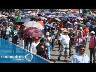 CNTE realiza marchas en Oaxaca contra el nuevo IEEPO