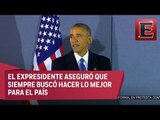 Obama agradece a los estadounidenses el apoyo brindado