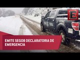 Destinan recursos a 11 municipios de Chihuahua por intensas nevadas