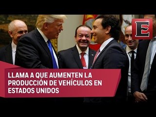 Trump se reúne con directivos de compañías automotrices