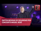 Medidas de seguridad por concierto Miguel Bosé en el Zócalo