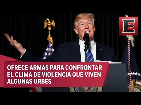 Apoyo a policías locales para deportar indocumentados, promete Trump