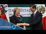Presidenta de Chile arranca gira de trabajo por México