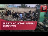Inician trabajos de remoción tras explosión en Tultepec