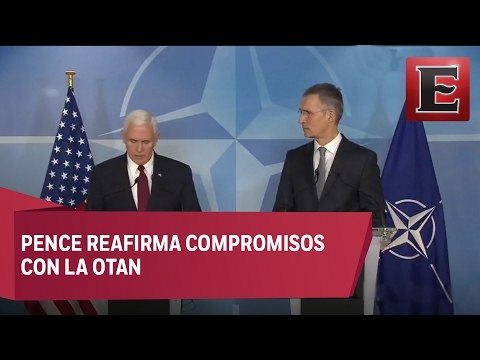 Pence: “El compromiso de EU con la OTAN es inquebrantable”