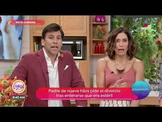 Nota curiosa: ¡Padre de 9 hijos pide divorcio tras enterarse que era estéril! | Sale el Sol