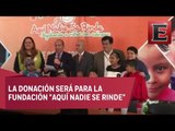 Felipe Calderón dona su pensión de expresidente