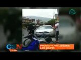 VIDEO: Policía y civil se pelan a golpes en calles capitalinas