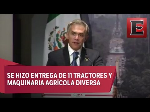 Mancera hizo entrega de equipamiento agrícola a productores de zonas rurales