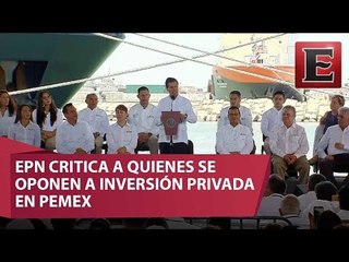 Peña Nieto defiende inversión privada en Pemex