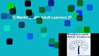 [P.D.F] Working with Adult Learners [P.D.F]