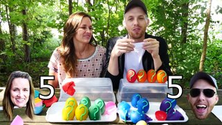 Question Challenge DCTC Amy Jo and Brandon Question and Answer Game with Play Doh Eggs