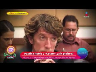 ¿Termina el pleito entre Paulina Rubio y Colate? | Sale el Sol