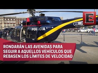 Helicópteros se sumarán a tareas de vigilancia vial en la CDMX