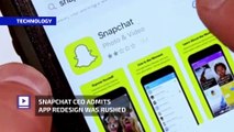 Snapchat CEO Admits App Redesign Was Rushed