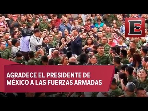 EPN se reunió con familias de las Fuerzas Armadas