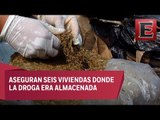 Decomisan en la colonia Morelos 82 kilos de mariguana