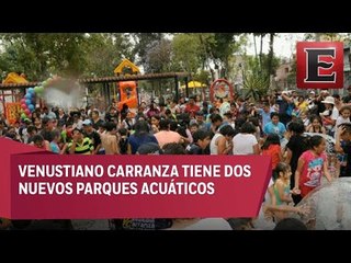 Inauguran parque acuático en Venustiano Carranza
