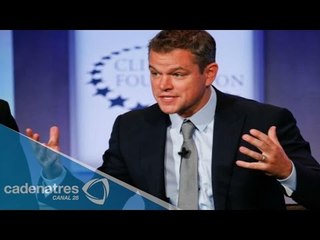Desagradable, xenofobo e inhumano, dice Matt Damon del Donald Trump