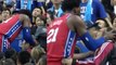 Joel Embiid Kisses Fan After K O ’ing Him With A Blocked Shot
