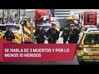 Ataques a las afueras del Parlamento británico