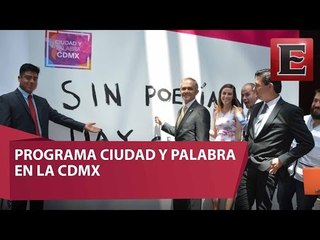 Pinta de bardas en la CDMX; los poemas que alegran las calles