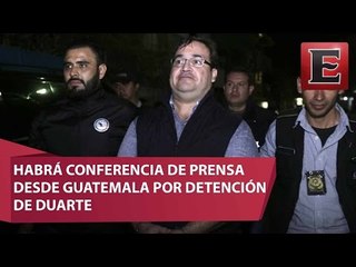 Alistan conferencia de prensa desde Guatemala por detención de Duarte