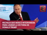 Putin niega haber intervenido en pasadas elecciones de Estados Unidos