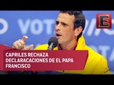 Capriles niega división entre la oposición