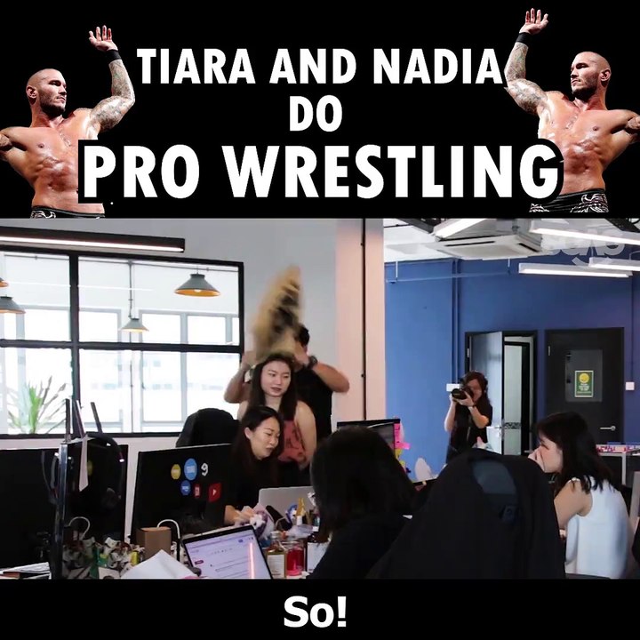For this episode of HELP LAH!, we got two of our sweetest girls in the office to try..... PRO WRESTLING!!! Catch the full video here  to see their ultimate show
