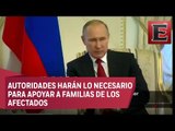 Impresiones de Putin después del atentado en San Petersburgo