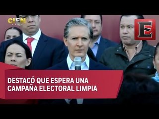 Alfredo del Mazo registra su candidatura para el Estado de México