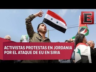 Protestan en Jordania por ataque a  base aérea siria
