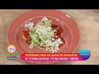 Cocina vegana: Enchiladas rojas con queso de almendras | Sale el Sol