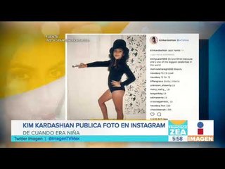 ¡Kim Kardashian publica foto de cuando era niña! | Noticias con Paco Zea
