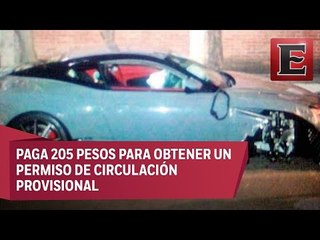 Identifican al dueño del Aston Martin accidentado en la CDMX