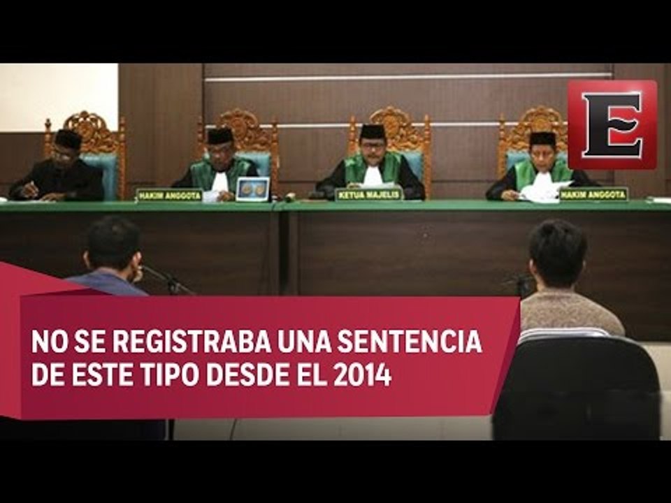 Pareja homosexual recibe condena de 85 golpes e...