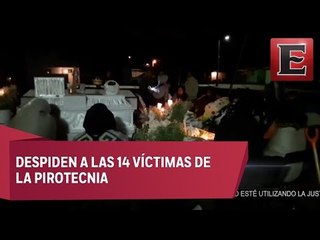 Despiden a las víctimas de la explosion en Chilchotla