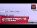 Submarino USS Michigan de EU llega a Corea del Sur