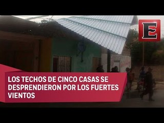 Tromba en Tabasco causa daños a viviendas
