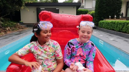 Giant Gummy Bear Chair Pool Party - LOL Surprise Baby Dolls